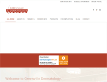 Tablet Screenshot of greenvilledermatology.com